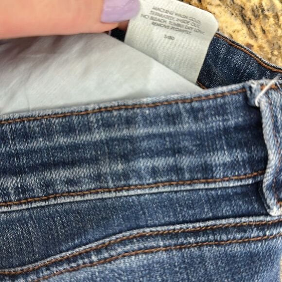 Eileen Fisher Medium Wash Organic Cotton Slim Stretch Mid Rise Jeans Size 32 - Picture 6 of 9